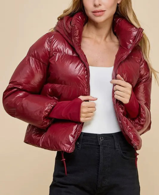 Crimson Puffer Jacket