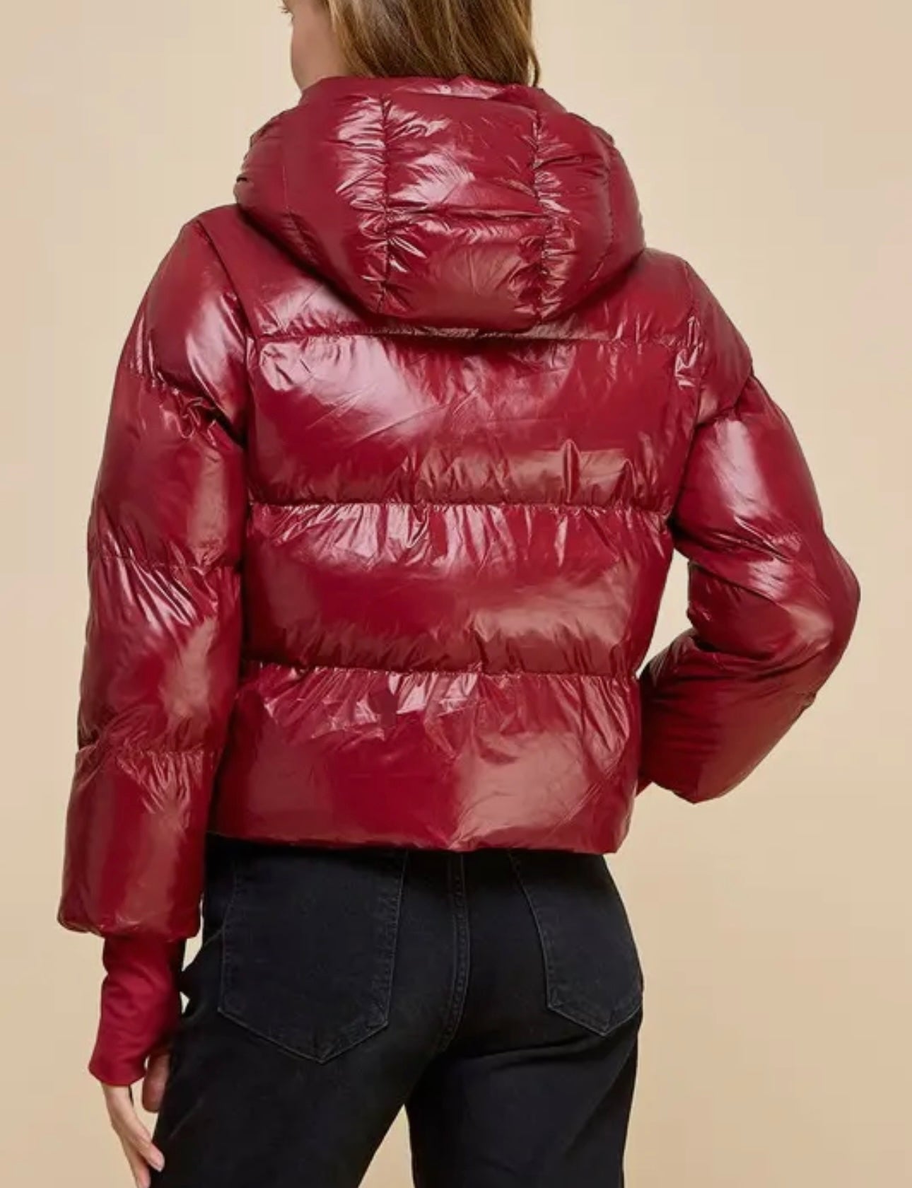 Crimson Puffer Jacket