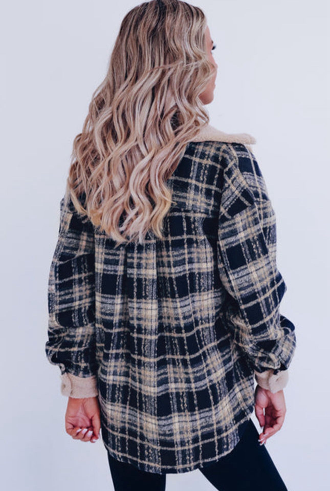 Plaid Sherpa Jacket