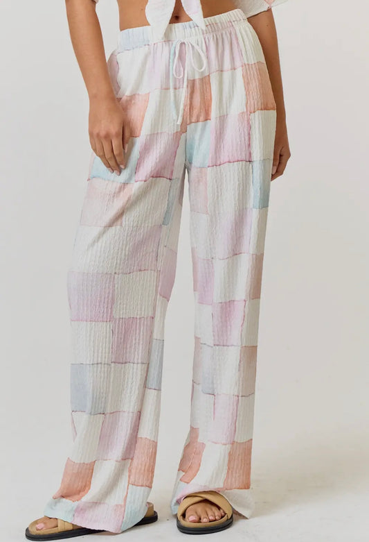 Multi Color Checkered Pant