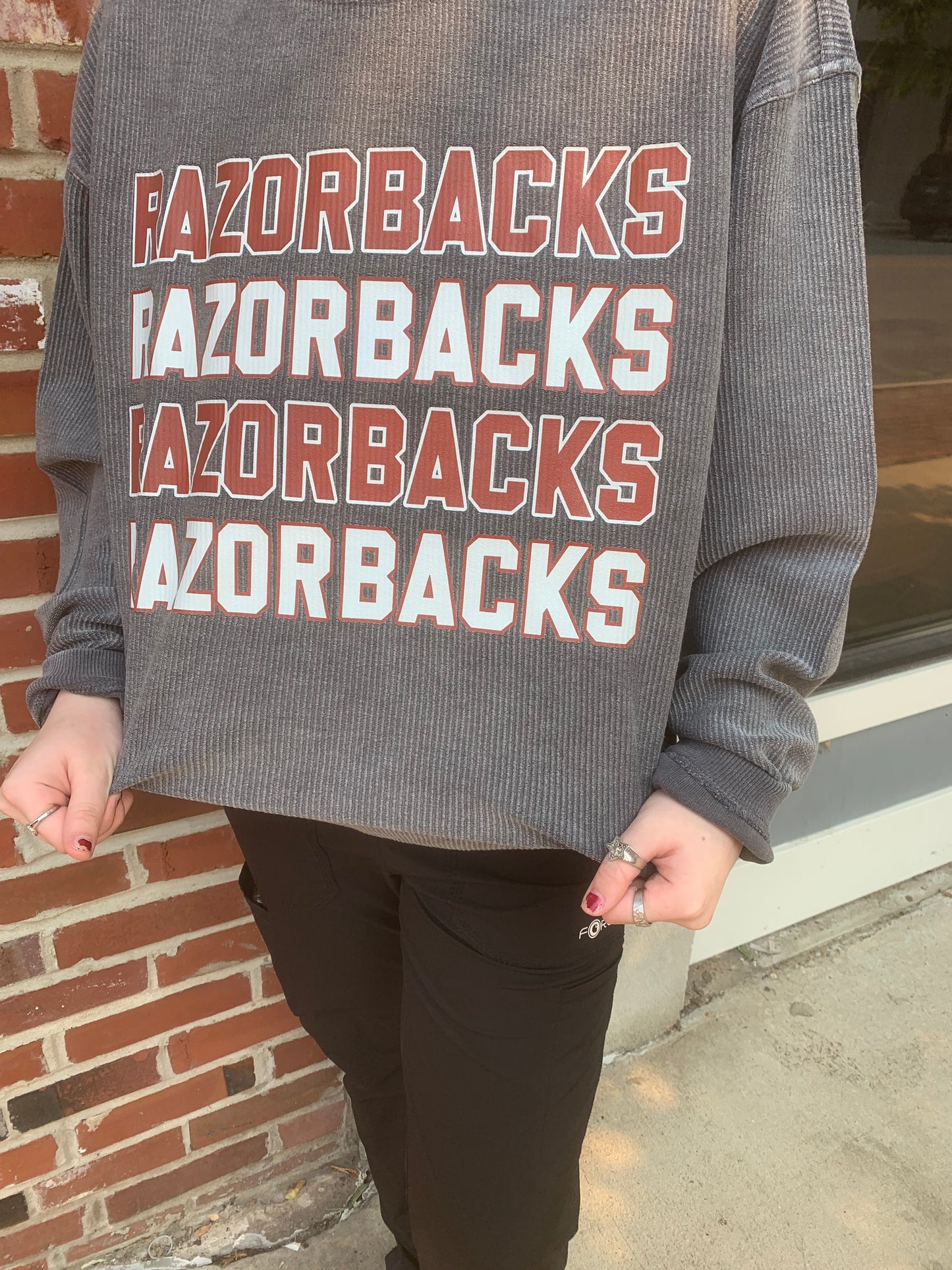 Razorback Cord Sweatshirt