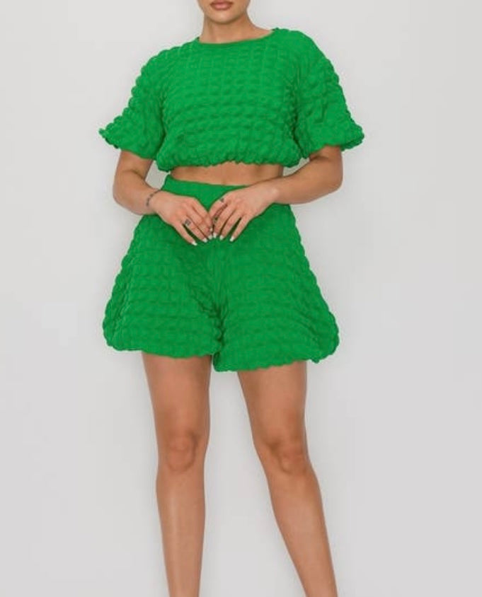 Green Short Set