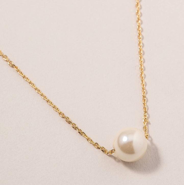 Bridesmaids Pearl Charm Necklace
