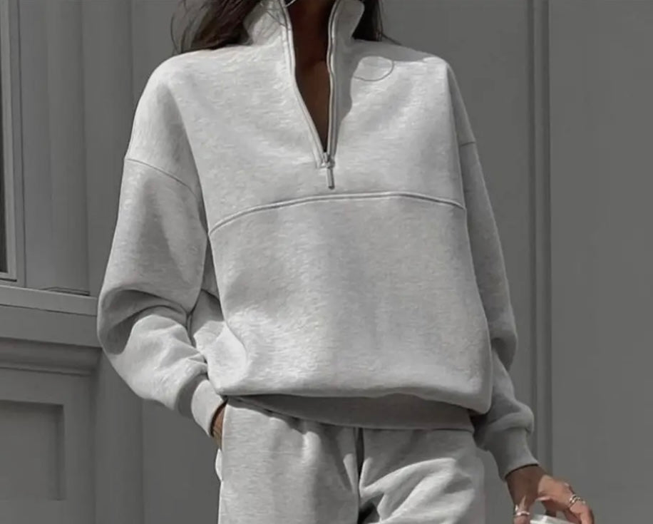 Oversized Quarter Zip