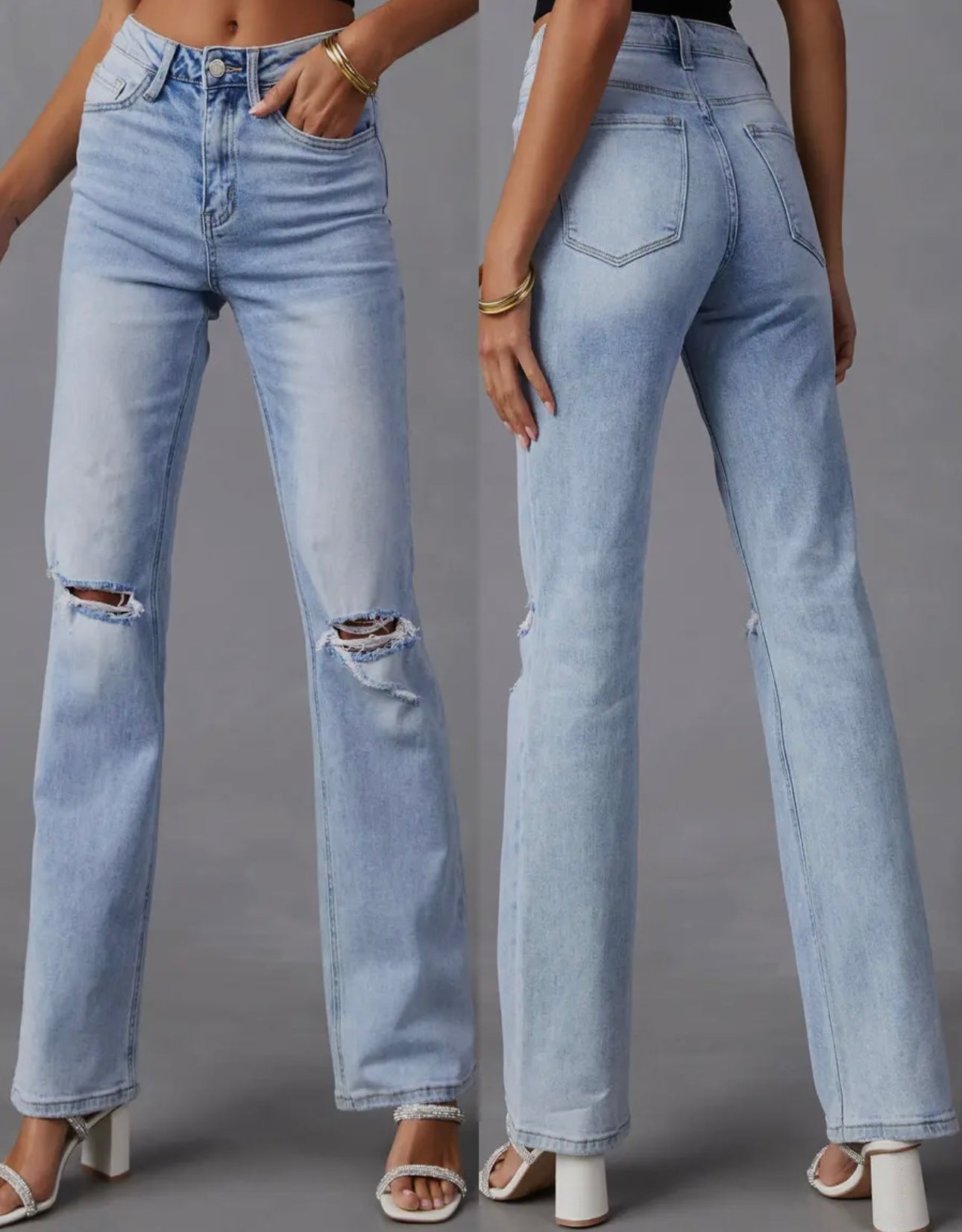 Stretch Denim Trousers