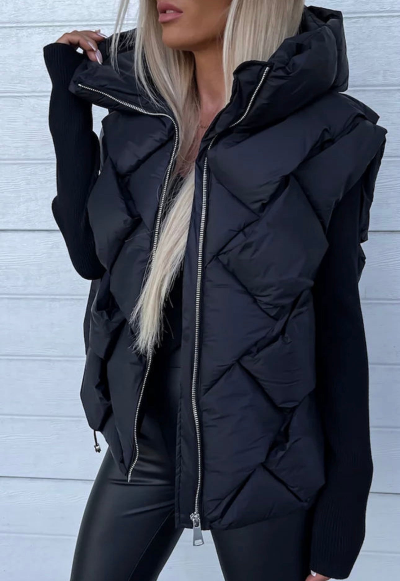 Quilted Hooded Vest