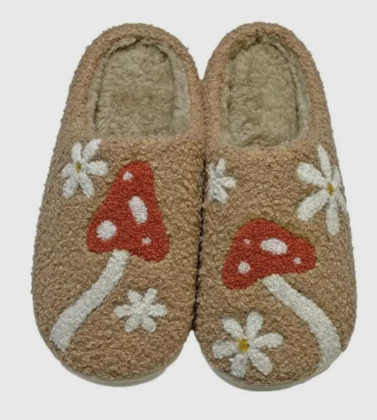 Retro Mushroom Slippers