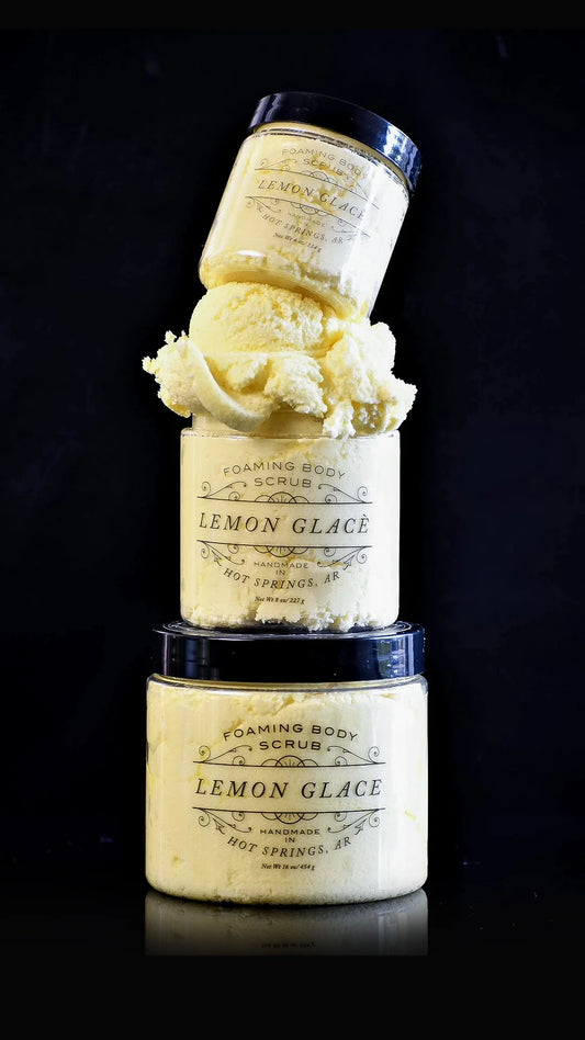 Lemon Glacé Foaming Body Scrub 8oz