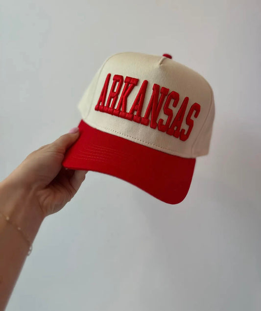 Arkansas 3D Embroidered Hat