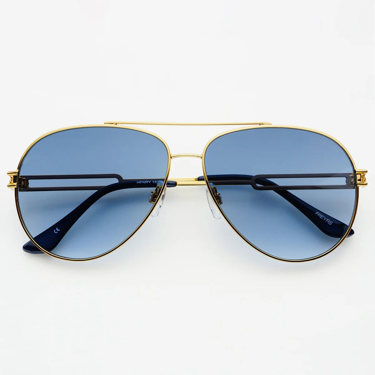 Henry Gold/Blue Sunglasses