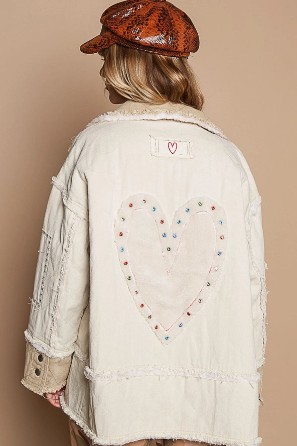 Studded Back Heart Jacket