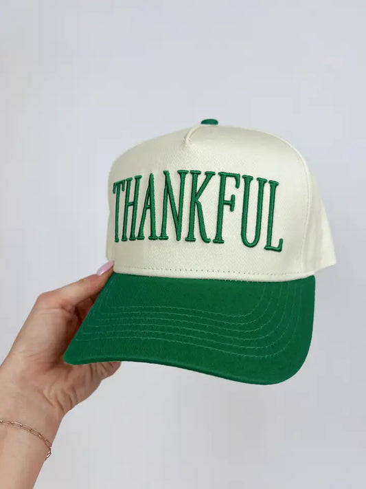 Thankful Embroidered Hat