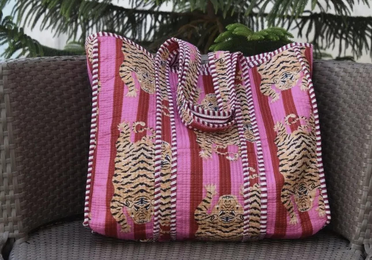 Tiger Quilted Bag