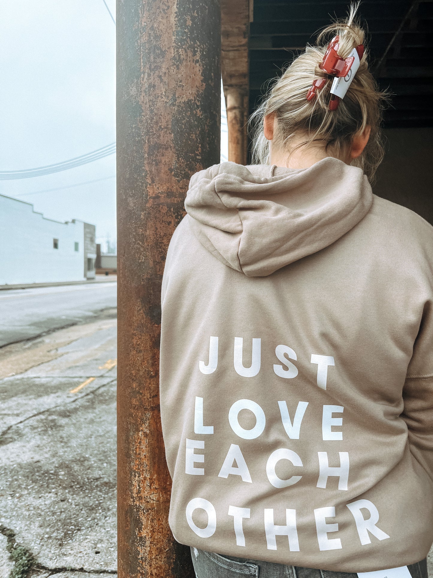 Just Love Each Other Hoodie